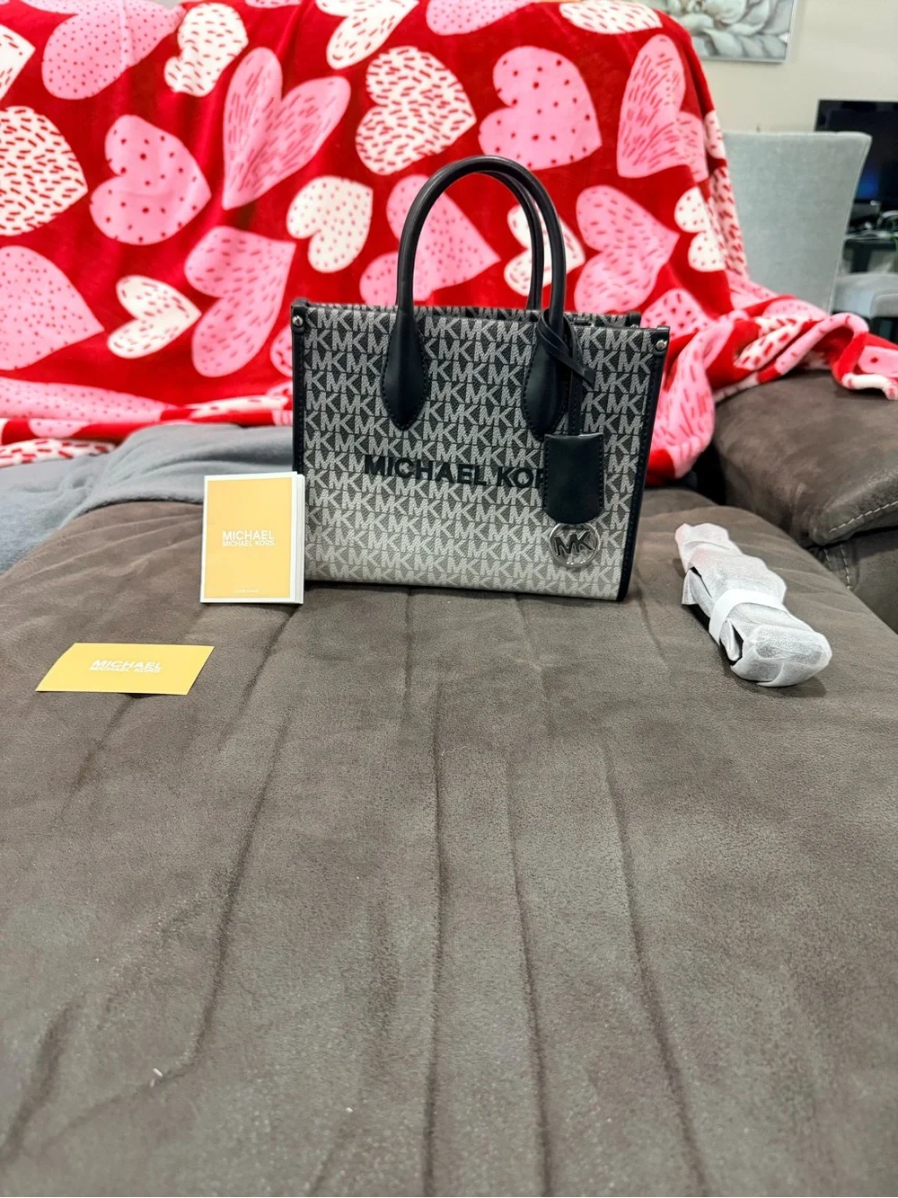 Michael Kors Mirella Small Ombré Signature Logo Crossbody Bag